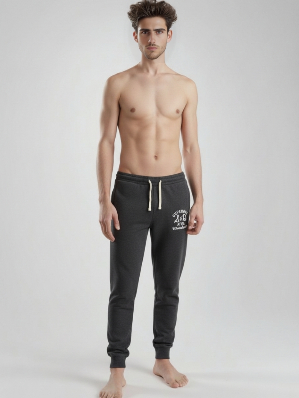 Superdry essential logo joggers‎ in Olive Green Marl Size Large